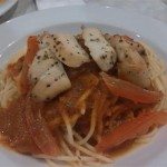 Flamin-chicken meal-spaghetti