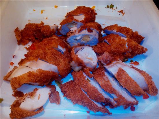 Chicken Golden Blue with Mushroom Sauce