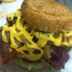beef burger with musgroom single