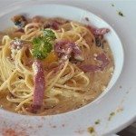 Spaghetti Aglio Olia with Sea SCallop