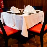 old school steakhouse-couple-table
